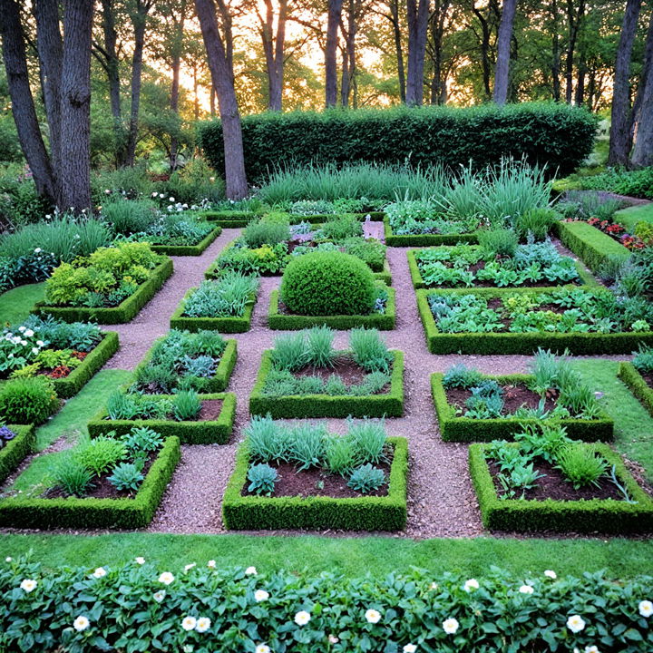 formal herb garden