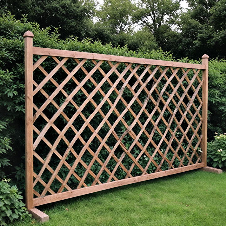 freestanding lattice fence