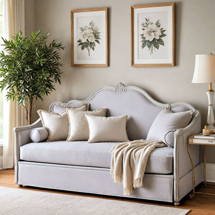 french chic dove gray daybed