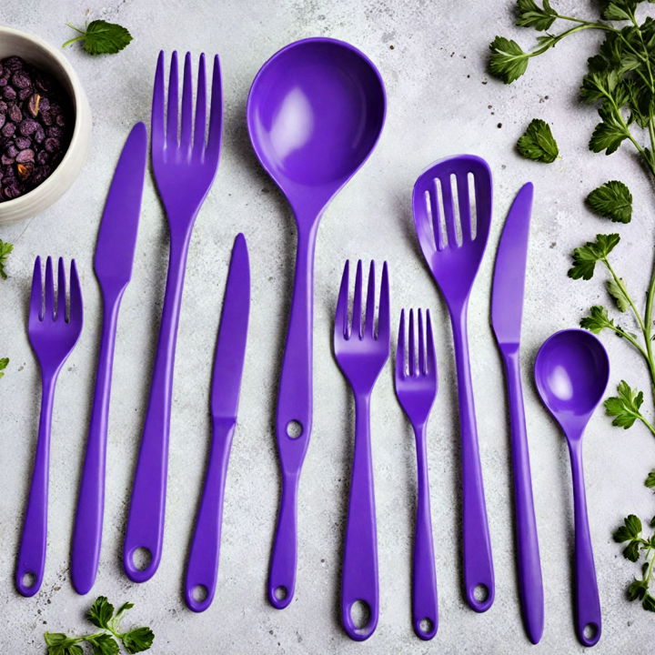 fun and functional purple utensils