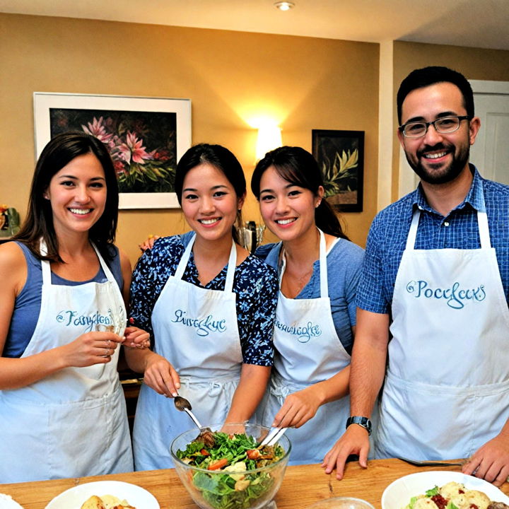 fun cooking class wedding proposal