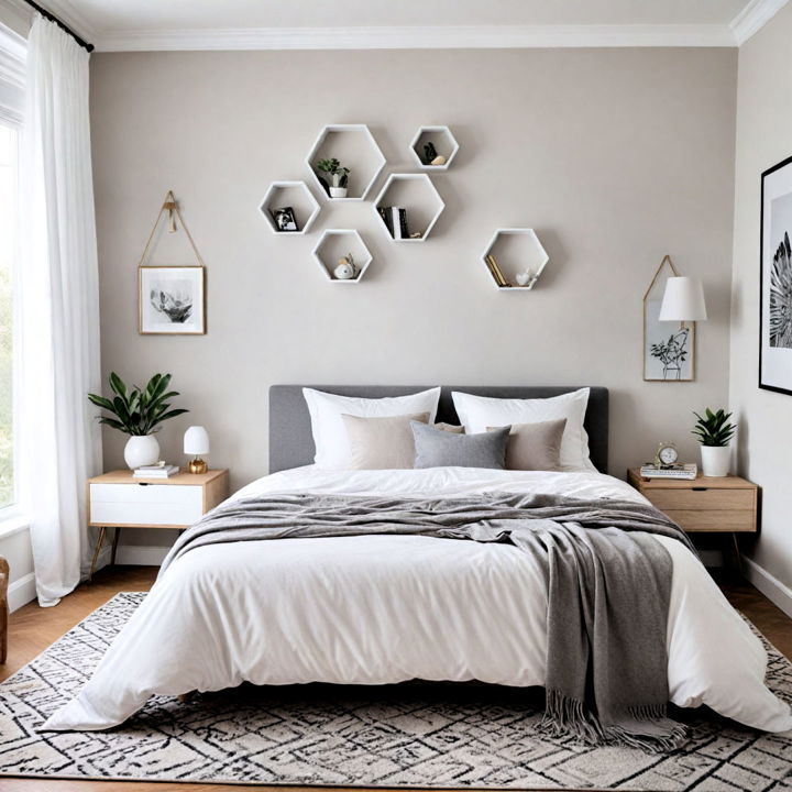 geometric decor bedroom