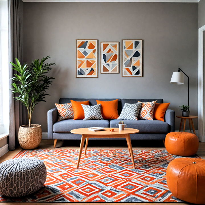 geometric pattern elements for living room