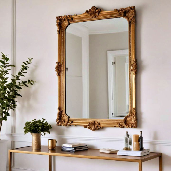 gilded mirror for living room