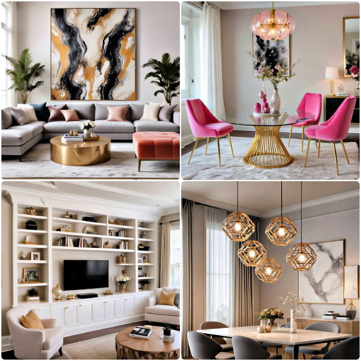 glam interior design ideas