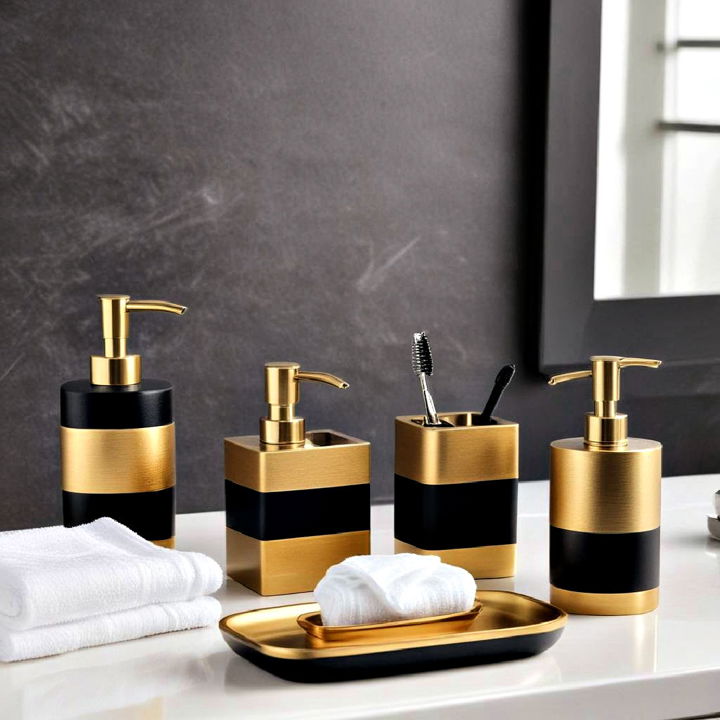 gold bathroom fixtures set