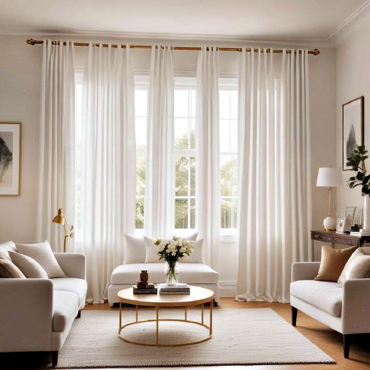 gold curtain rods for living room