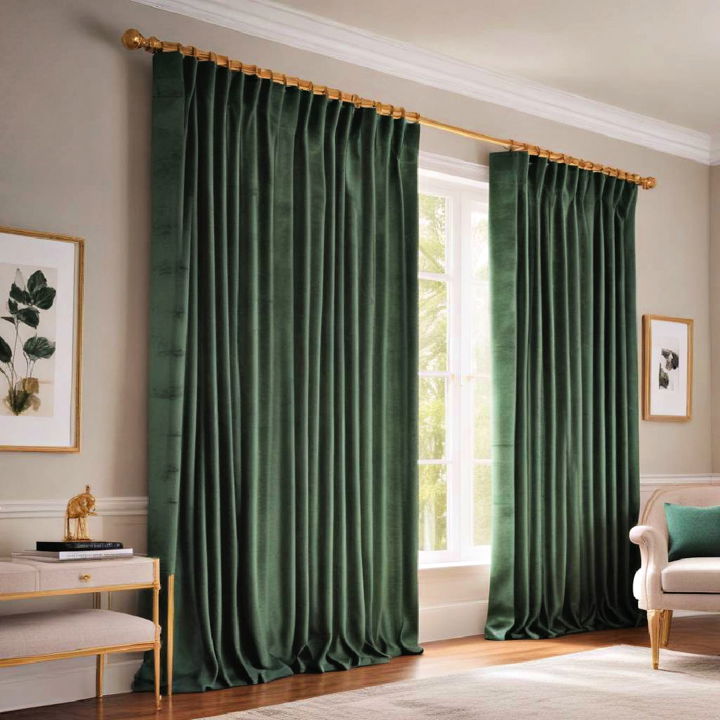 gold curtain rods for living room