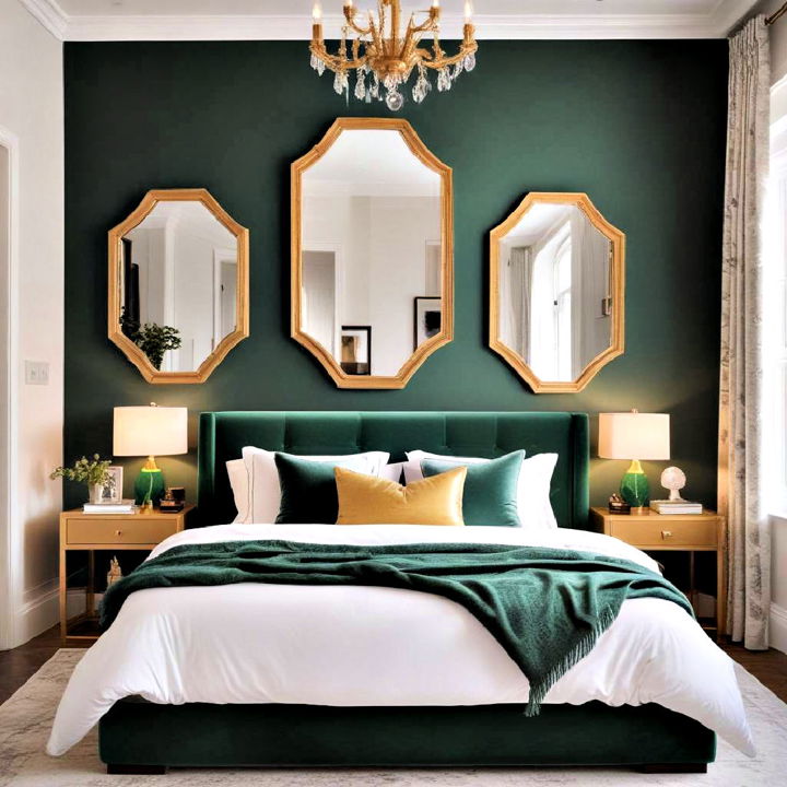 gold framed mirrors for bedroom