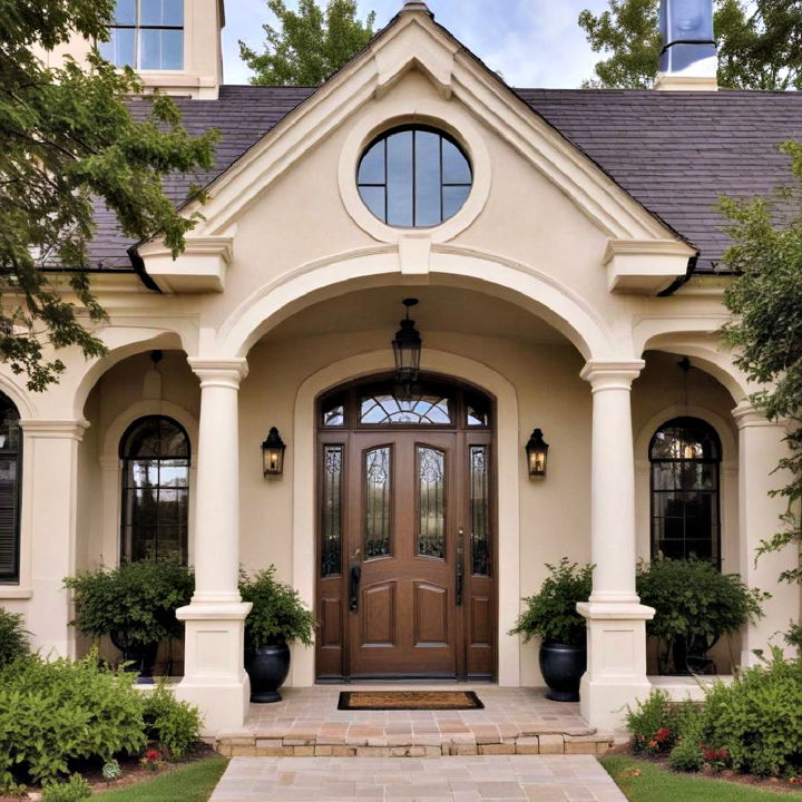 graceful and elegant arched roof