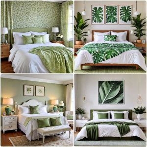 green and white bedroom ideas