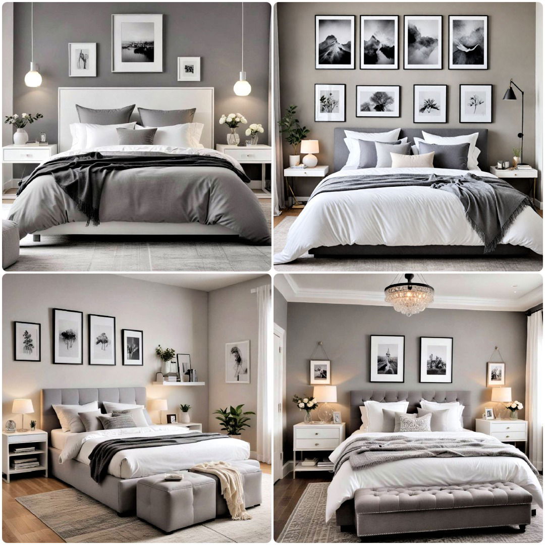 40 Grey and White Bedroom Ideas for A Modern Aesthetic