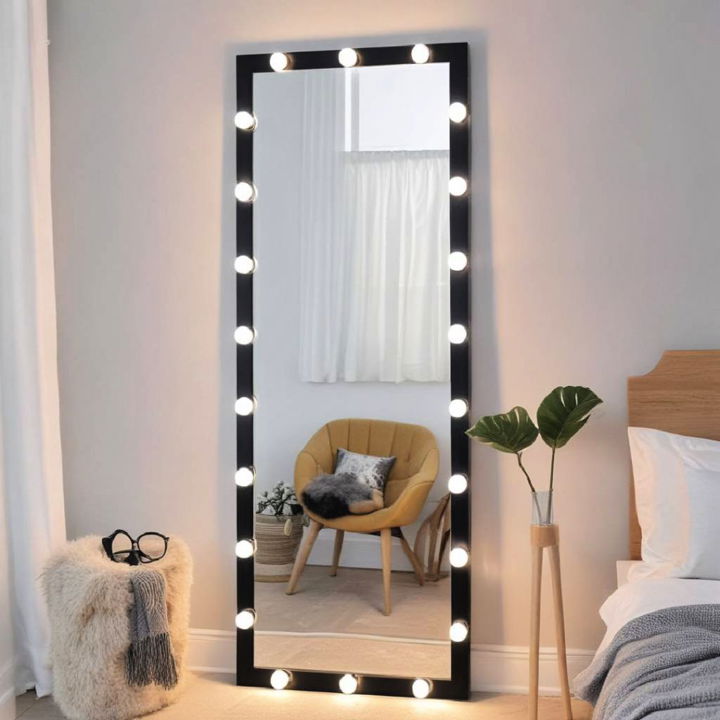 grey and white bedroom mirrors for light