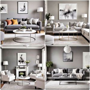 grey and white living room ideas