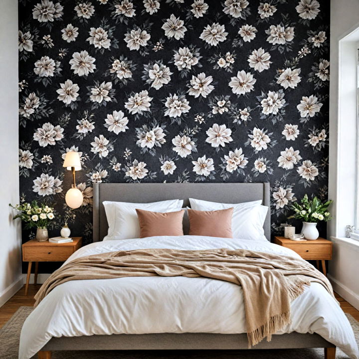 grey wallpaper for bedroom