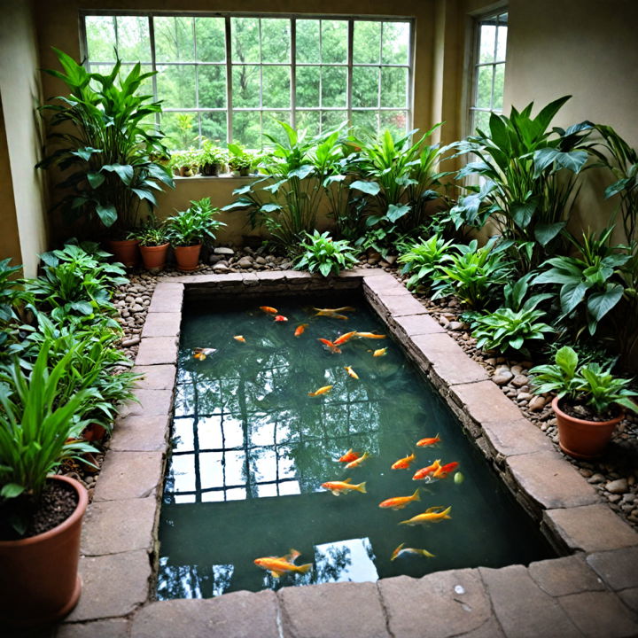 indoor fish pond