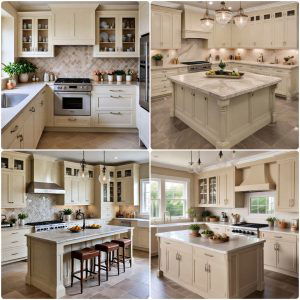 kitchens with beige kitchen cabinets