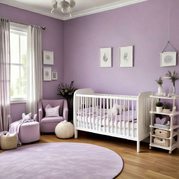 lavender hues for a calming effect