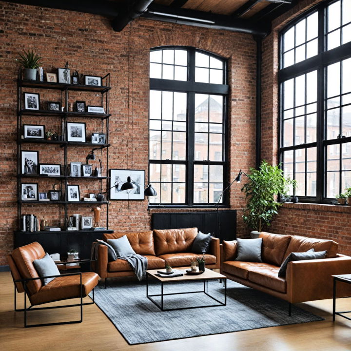 living room into an urban loft