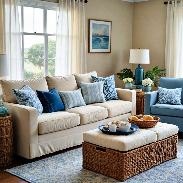 living room into coastal retreat