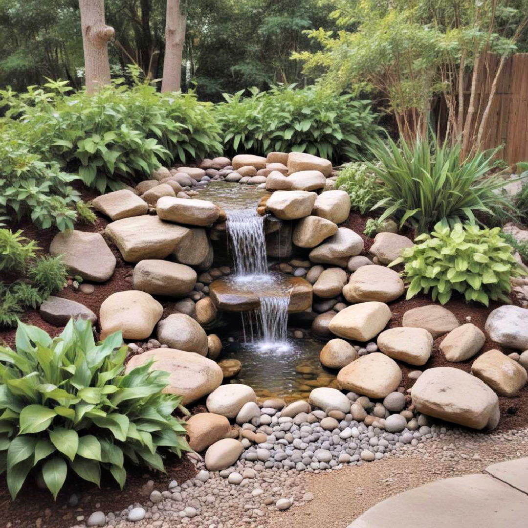 low maintenance pondless waterfall