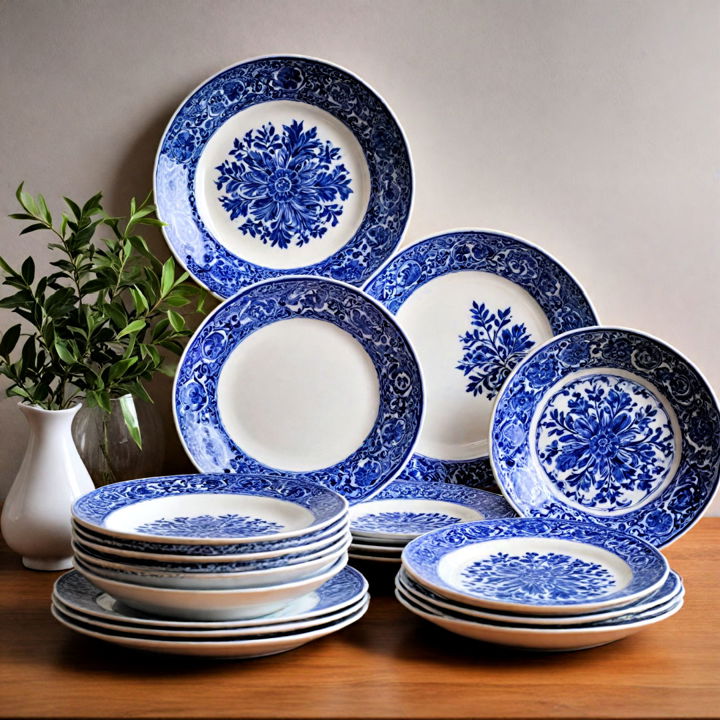 luxurious ceramic plates decor