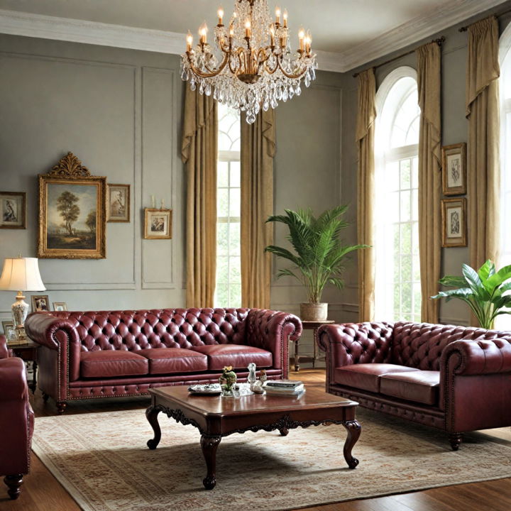 luxurious chesterfield sofas for living room
