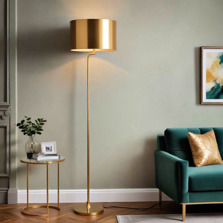 luxury golden floor lamp for living room