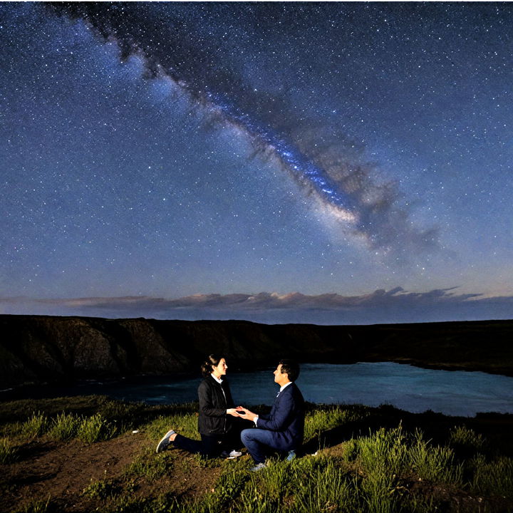 magical star gazing proposal idea