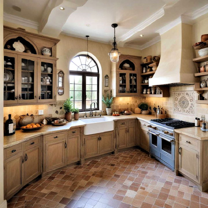 mediterranean country kitchen