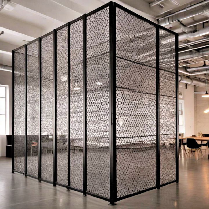 metal mesh for industrial interior design