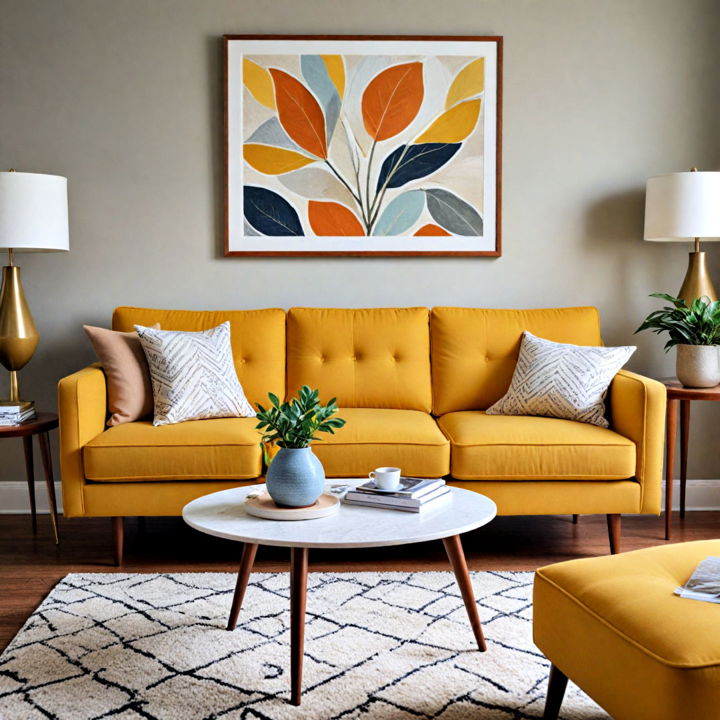 mid century modern couch