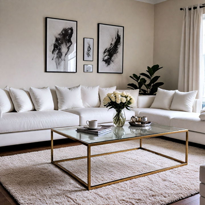 minimalistic coffee table for white couch living room
