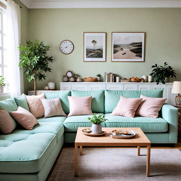 mint sophistication living room