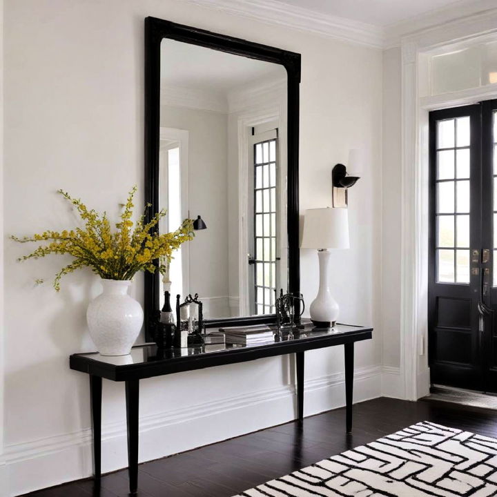 mirrored glamour entryway