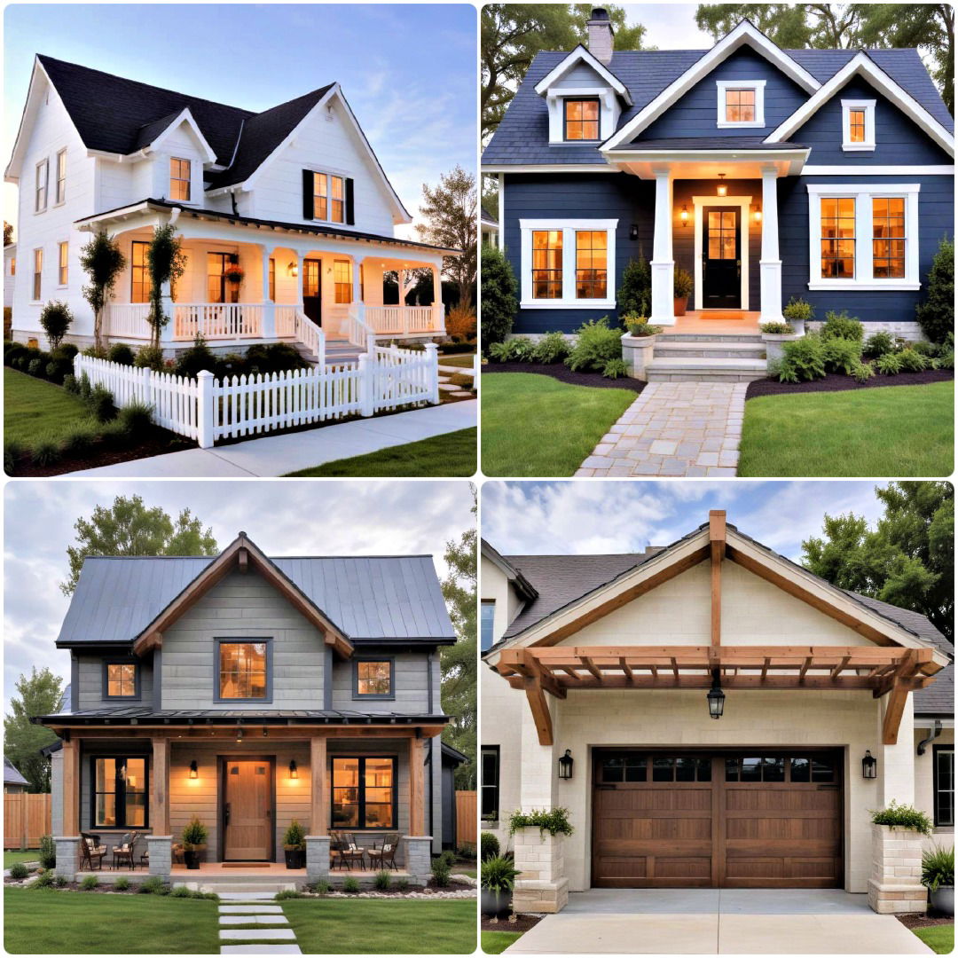 40 Modern Farmhouse Exterior Ideas You Can Copy