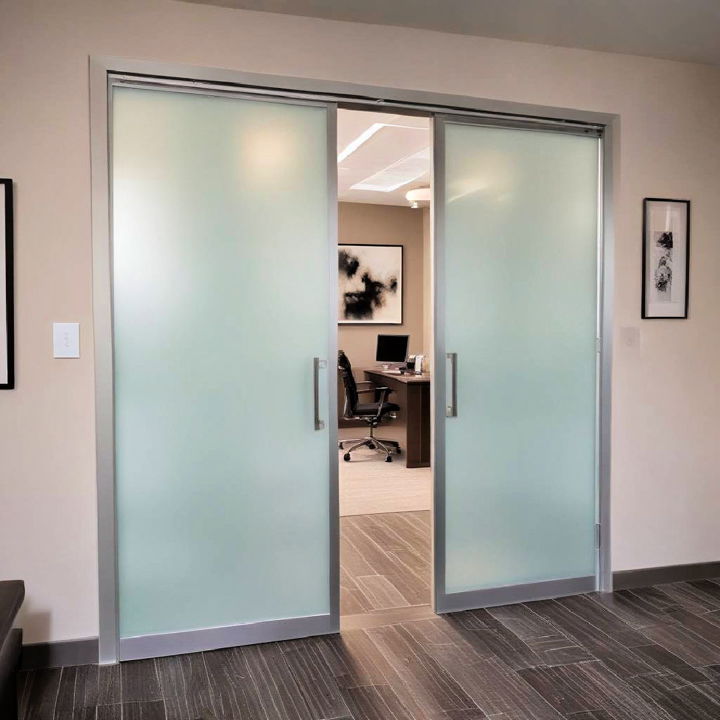 modern frosted glass doors