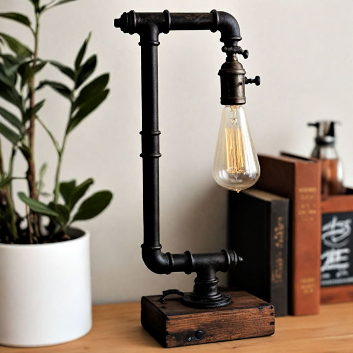 modern industrial pipe lanterns