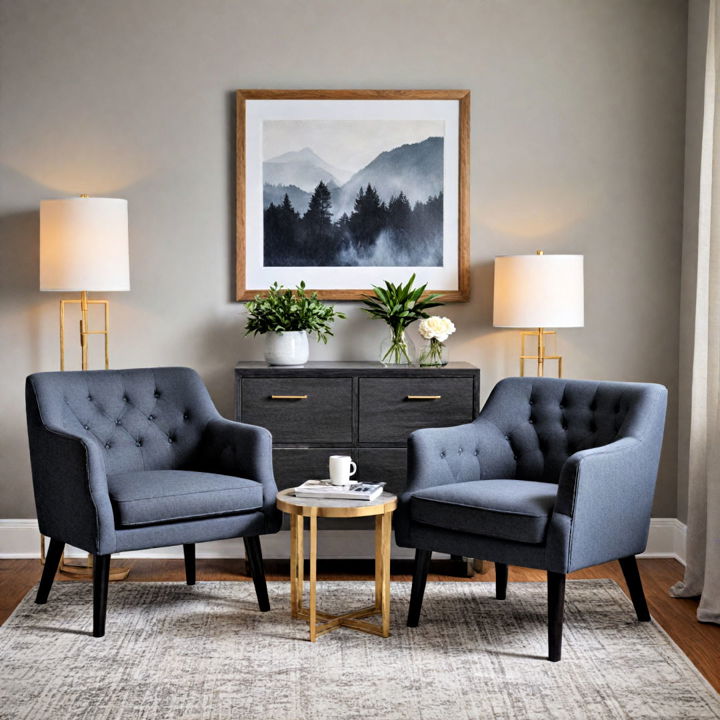 modern to traditional dark grey accent furniture