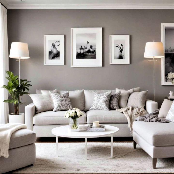 modern white accents