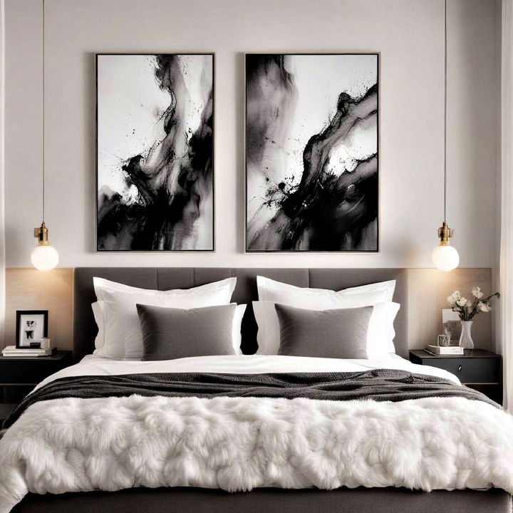 monochromatic wall art