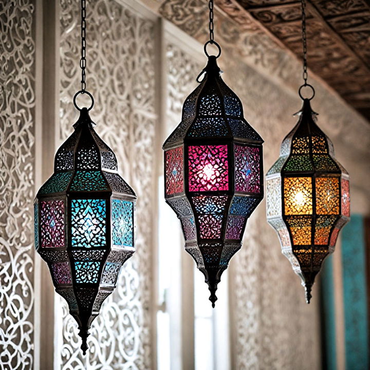 moroccan style lanterns decor