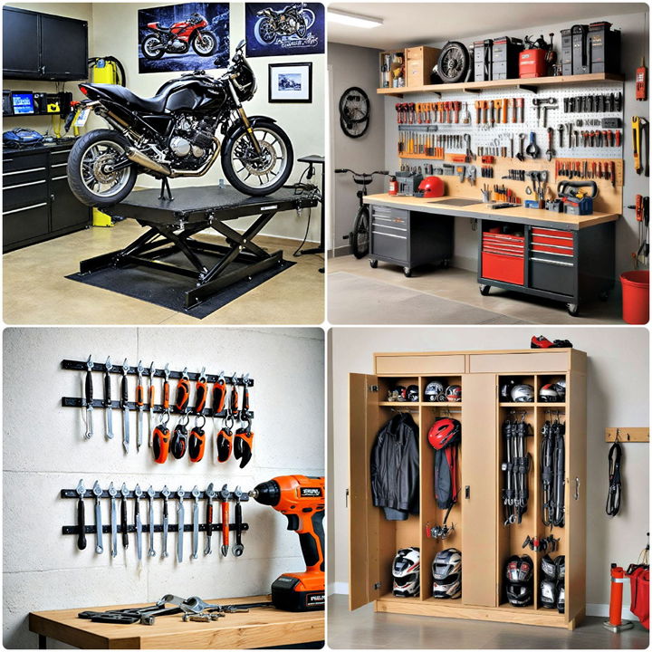 motorcycle garage ideas