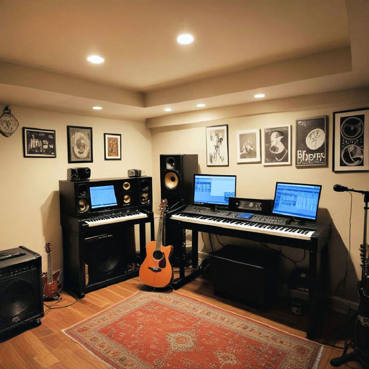 basement music studio basement