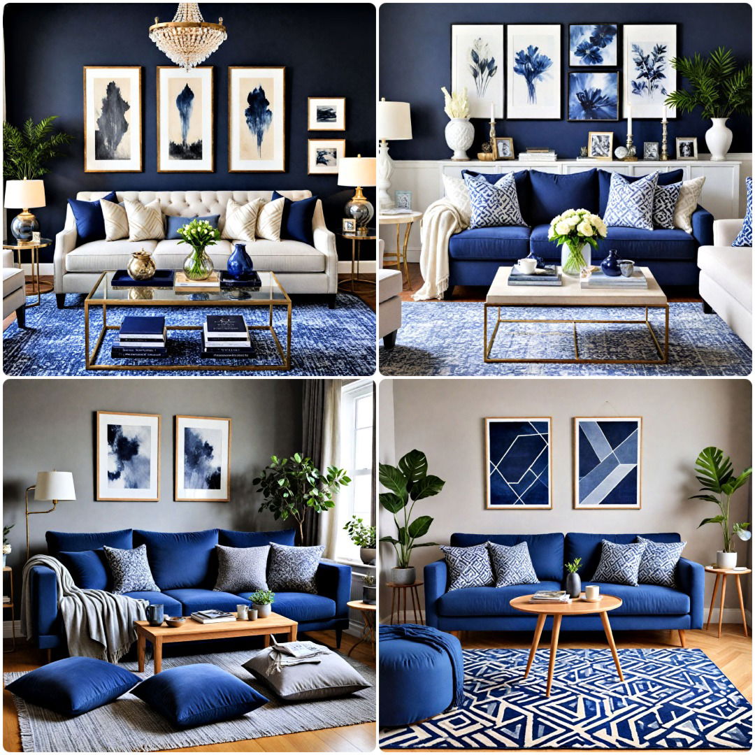 25 Navy Blue and Grey Living Room Ideas To Steal