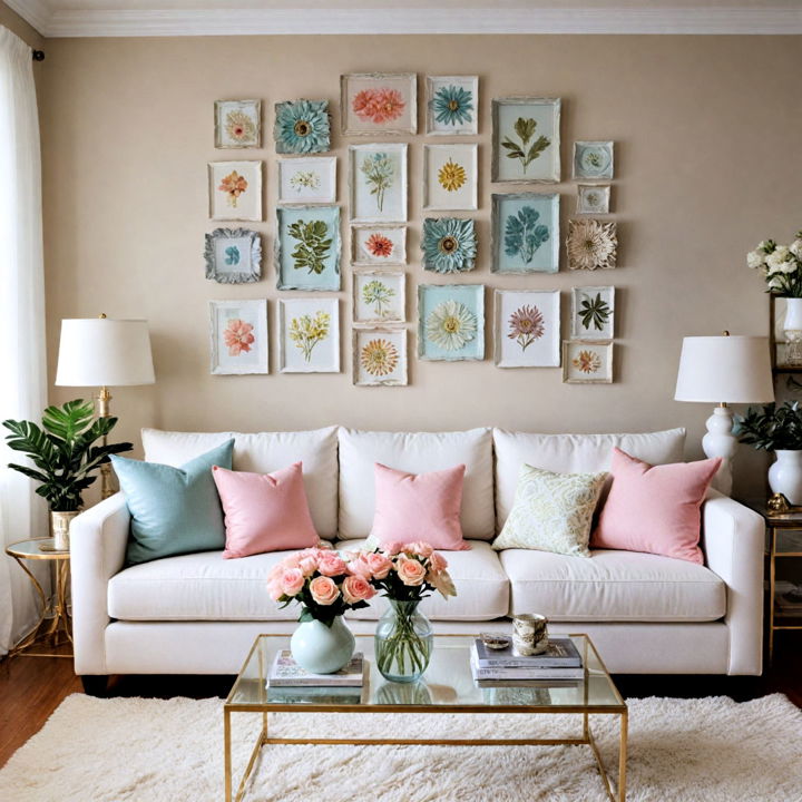 pastel colored decor items