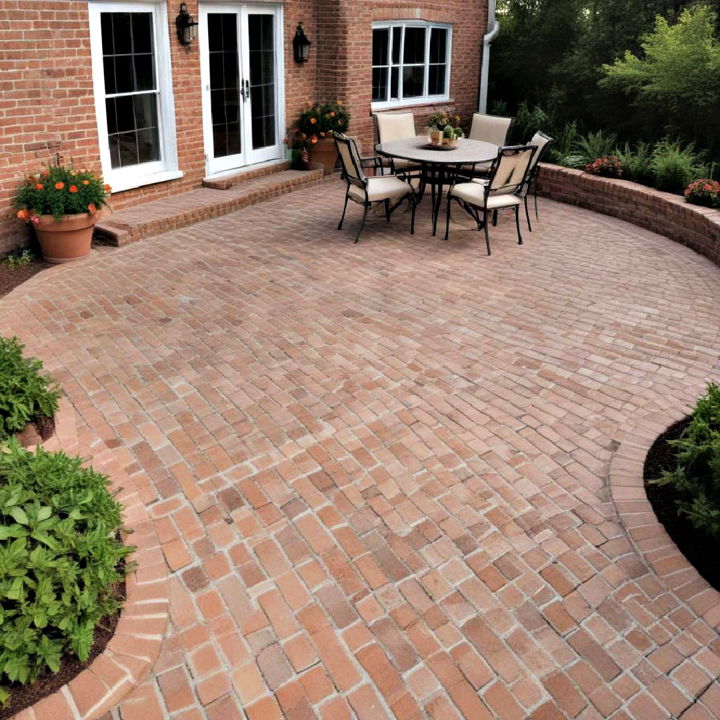 patio flooring brick landscaping