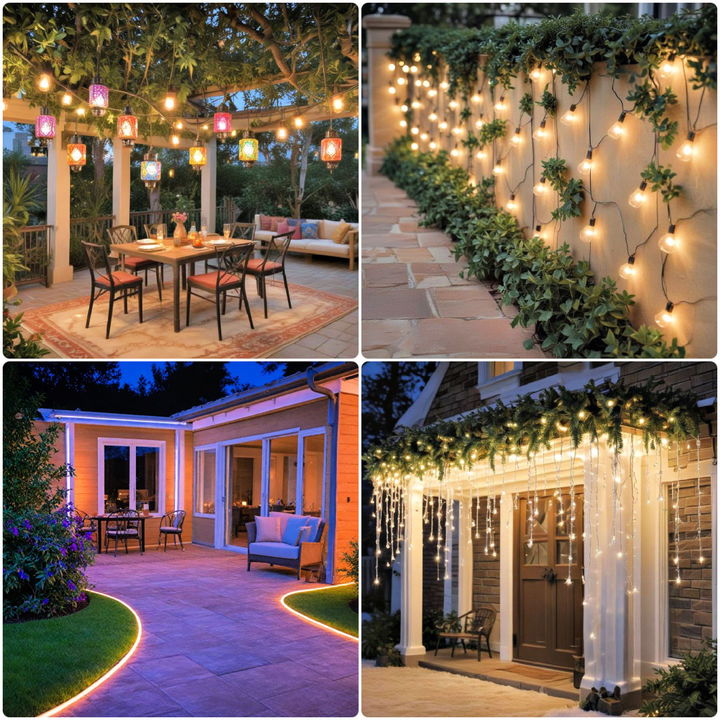 patio string light ideas