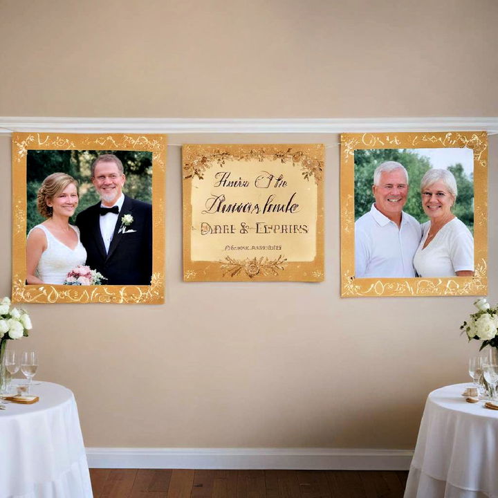 personalized banners for anniversary