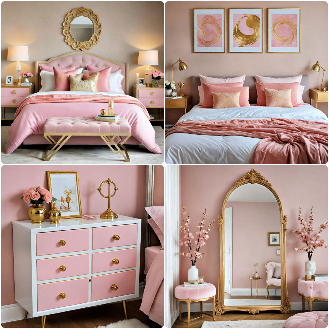 15 Pink and Gold Bedroom Ideas for A Majestic Look